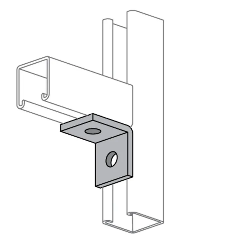 Two Hole End Angle, Steel Electro-Galvanized, 9/16" Bolt Free Shipping