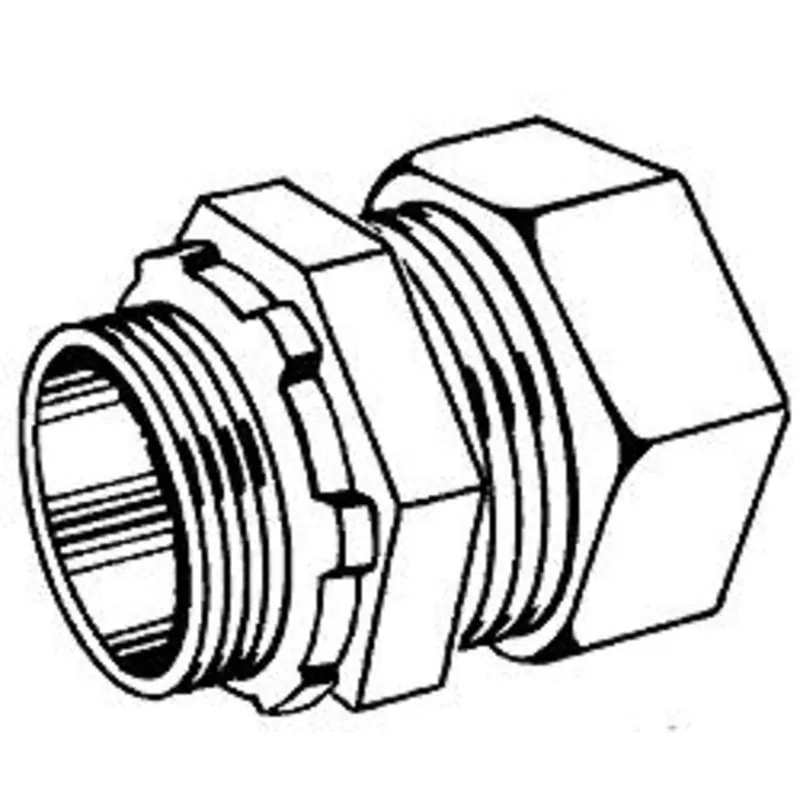 In Demand Rigid Compression Connector, 2", Malleable, Concrete Tight