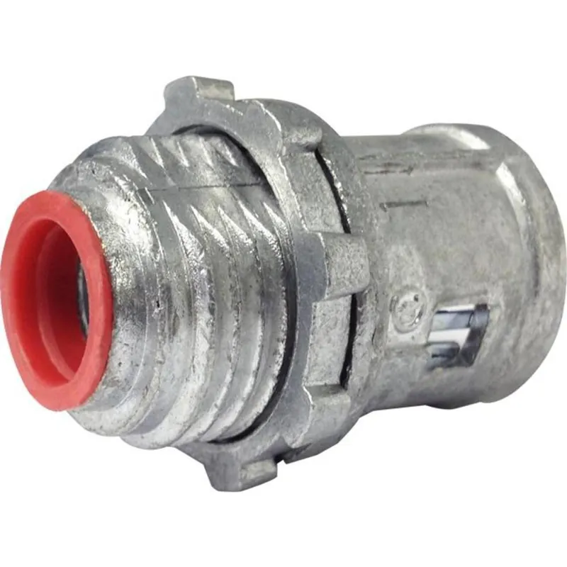 Cheap 3/8" Armored Cable / Flex Connector, for 1/2" Knockout, Zinc