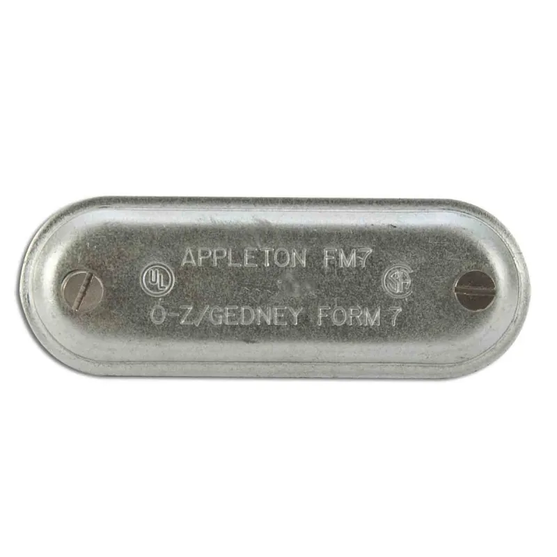 Top Rated Conduit Body Cover, 1/2", Form 7, Steel