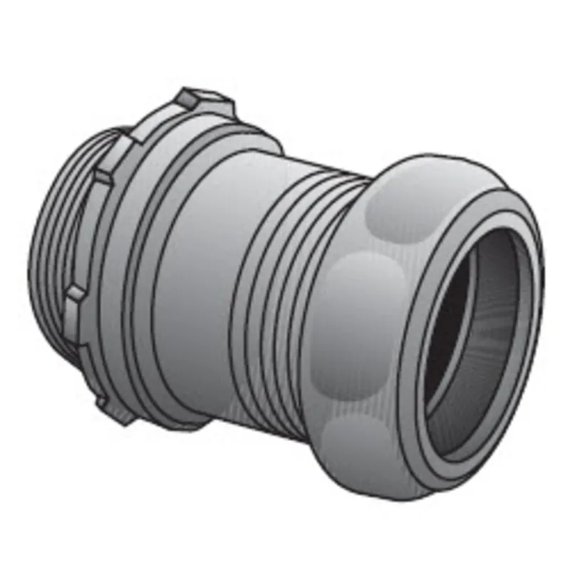 EMT Compression Connector, 1" Diameter, Insulated, Steel/Zinc Don’t Miss Out