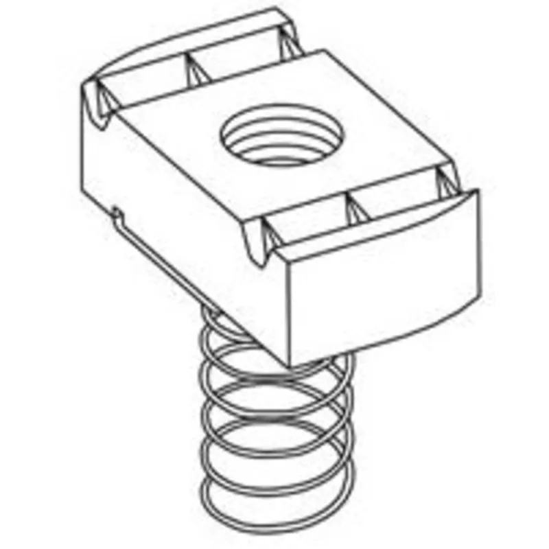 Warranty Included SPRING NUT, 3/8-IN.-16, 3/8-IN. NUT, STAINLESS STEEL