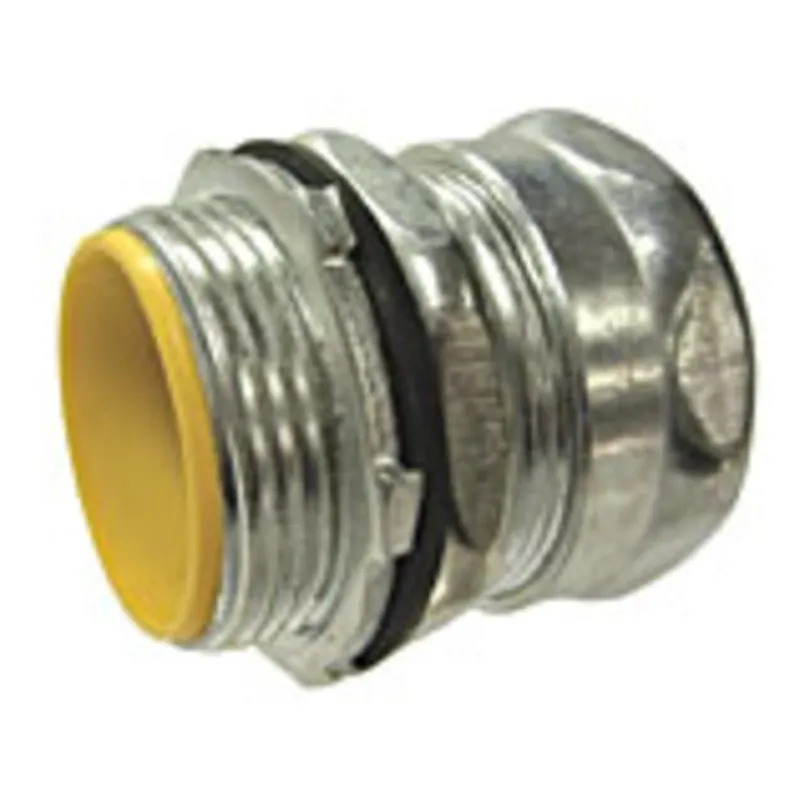 Limited Edition EMT Compression Connector, Raintight, 1 1/4 inch, Insulated.