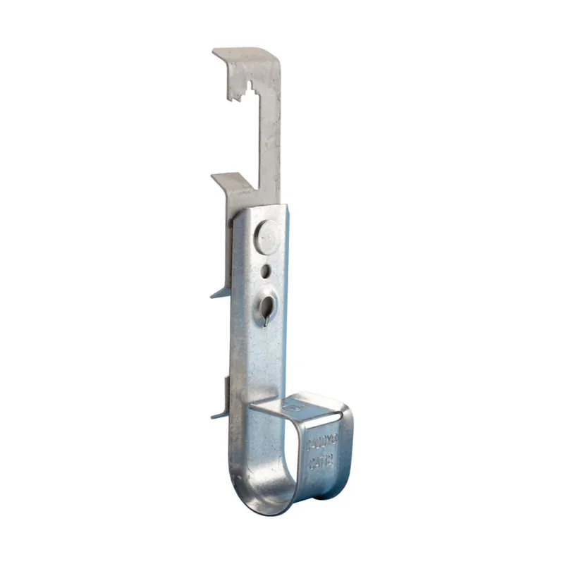 Cablecat 3/4" J-hook with rod/wire clip 1/8"–3/8" flange, 1/4" rod Trending
