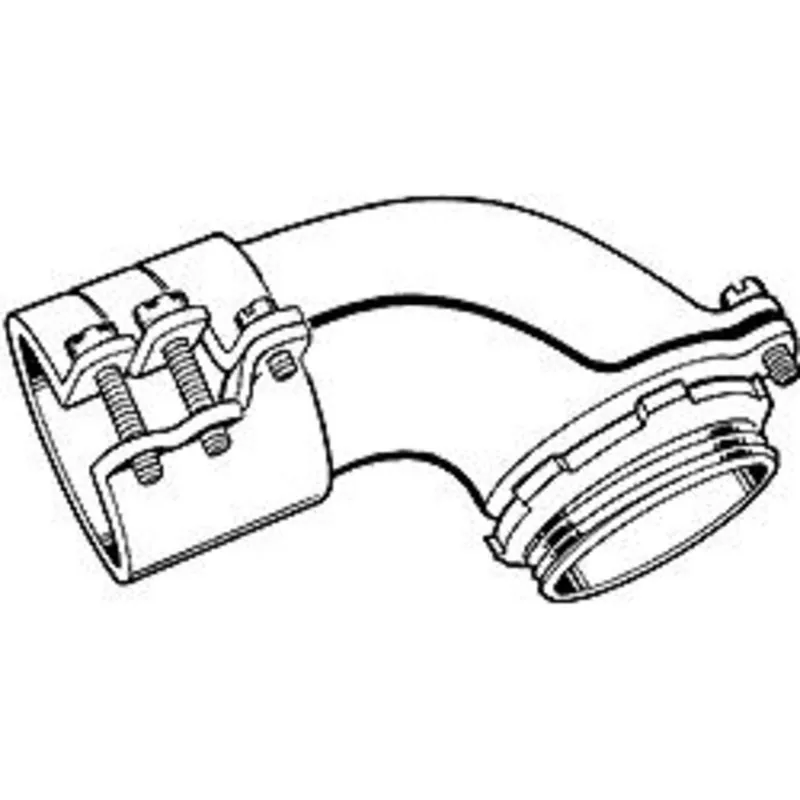 Fast Shipping Flex Connector, 90°, Squeeze, 1", Malleable