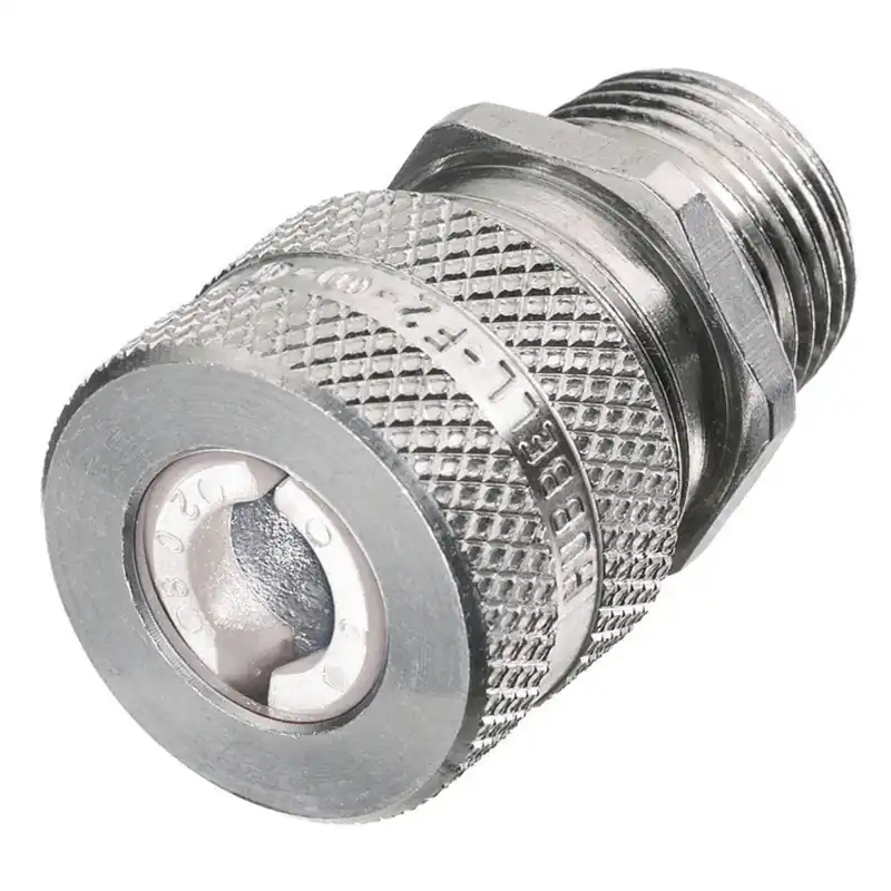 Don’t Miss Out Straight Cord Connector, 1/2", Straight, Male, Aluminum