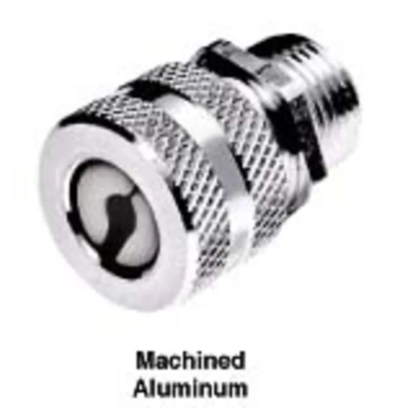 Straight Cord Connector, 1/2", Straight, Male, Aluminum Luxury