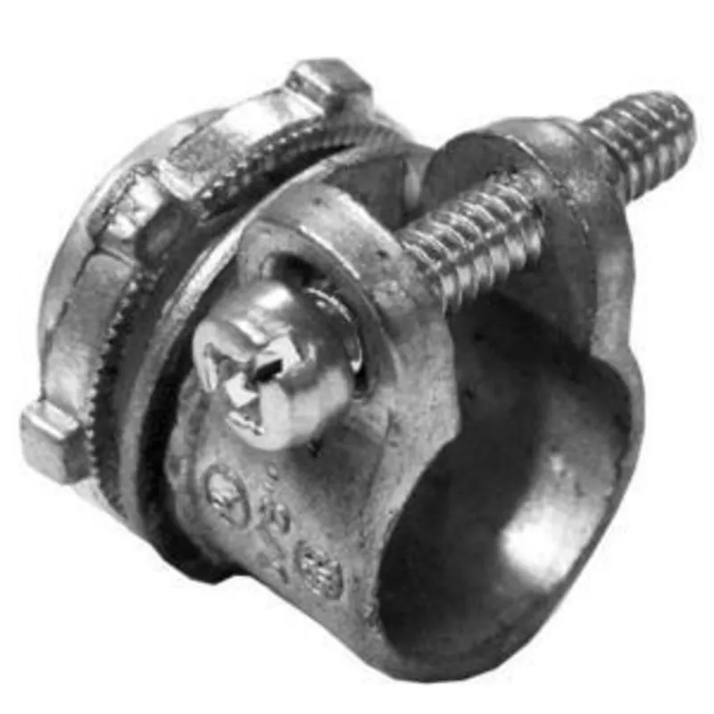 Viral Flex Connector, Squeeze, Straight, 3 Inch, Die Cast Zinc