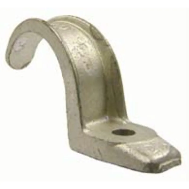 Professional Grade Rigid Conduit Strap, 1-Hole, 3/4", Malleable Iron
