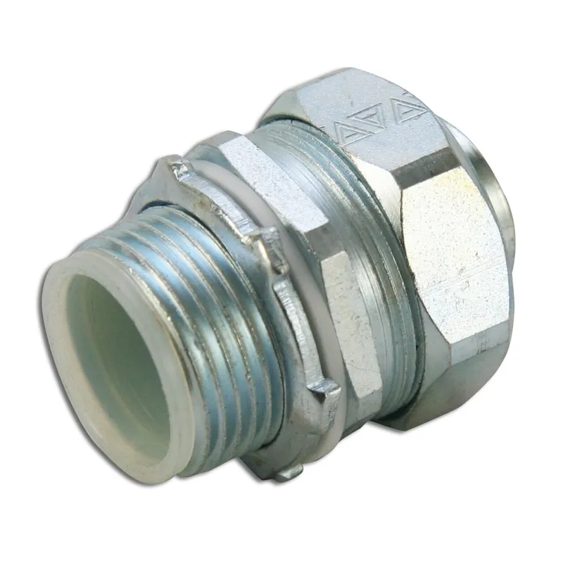Trusted Brand Liquidtight Connector, Straight, 1/2", Insulated, Steel