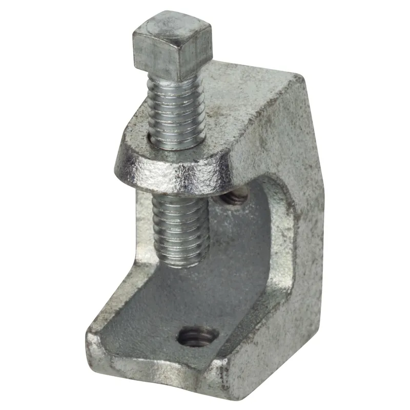 Beam Clamp, 1/4-20 Rod, 15/16 IN Thickness Flange, Malleable Iron No Minimum Order