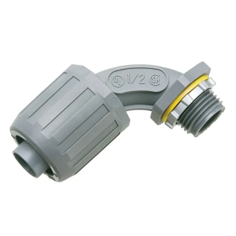 Liquidtight Connector, 90°, 1", Type Snap-On, Non-Metallic Certified