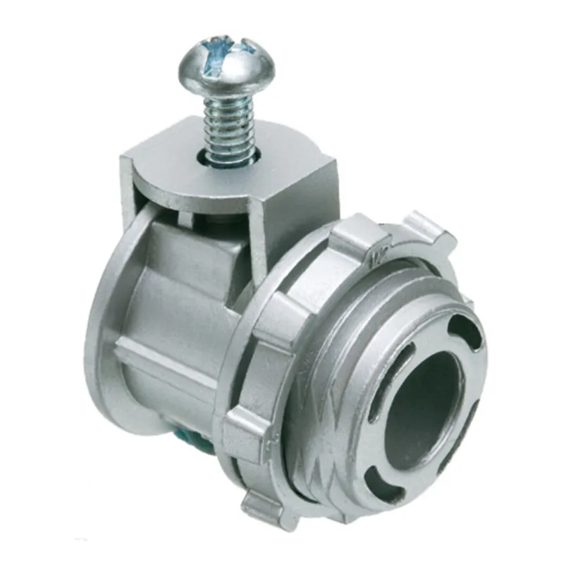 Discount AC/Flex Connector, Saddle, 3/8", Die Cast Zinc