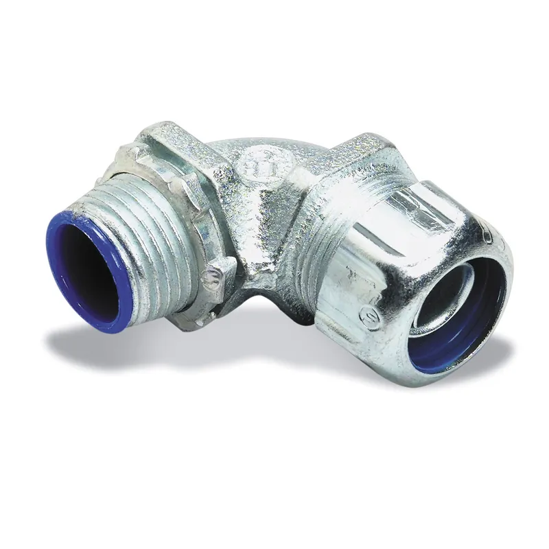 Viral Liquidtight Connector, 90°, 1-1/2", Malleable Iron