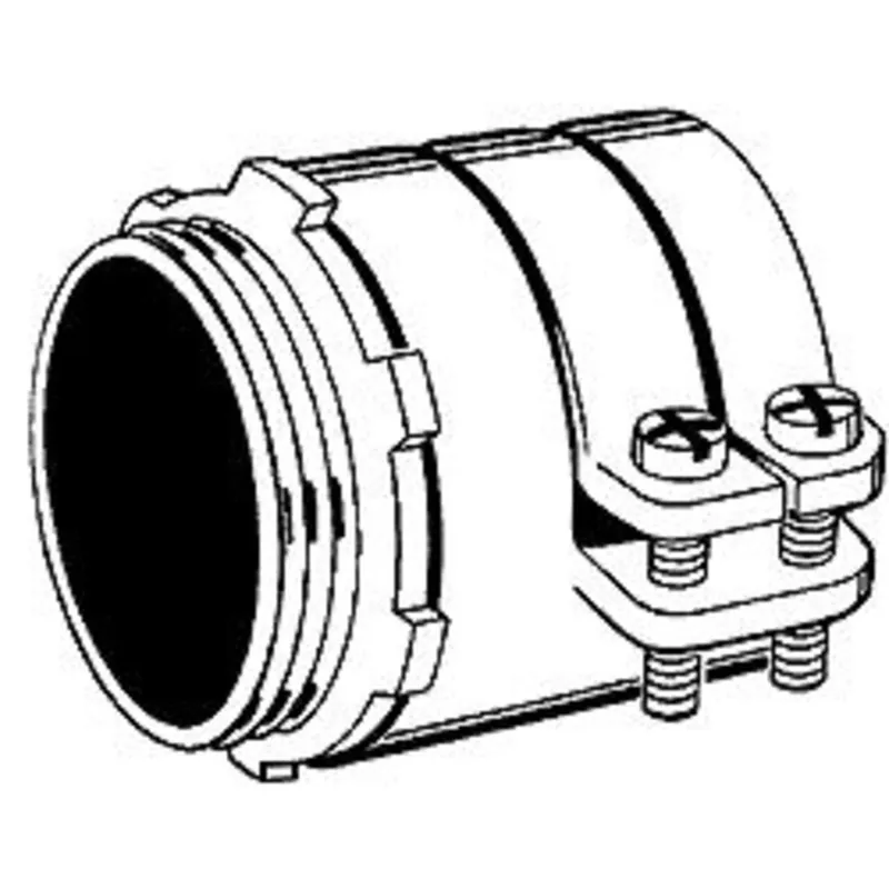 Next Day Delivery Flex Connector, Squeeze, 4", Malleable