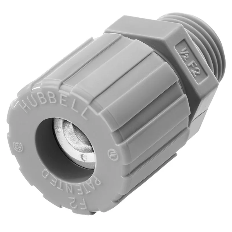 Best Price Cord Connector, Straight, 1/2", Cord Range: 0.25" - 0.38", Nylon
