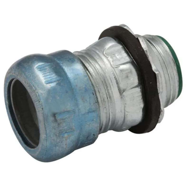 Popular EMT Compression Connector, 2-1/2 inch, Raintight, Steel