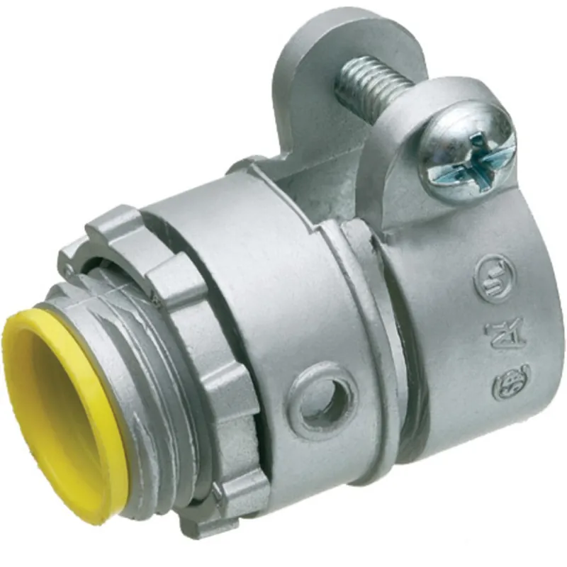 Flex Connector, Type: Squeeze, 2-Screw, 1", Insulated, Die Cast Zinc Shop Now