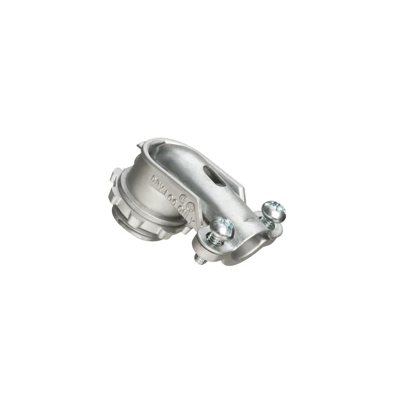 Same Day Shipping AC/Flex Connector, 1-1/4", 90°, 2-Screw Clamp, Zinc Die Cast