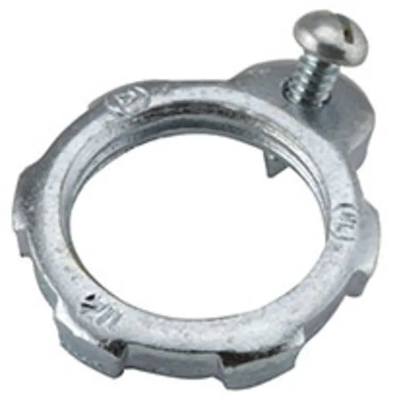 Handmade Grounding Locknut, Steel, 3/4"