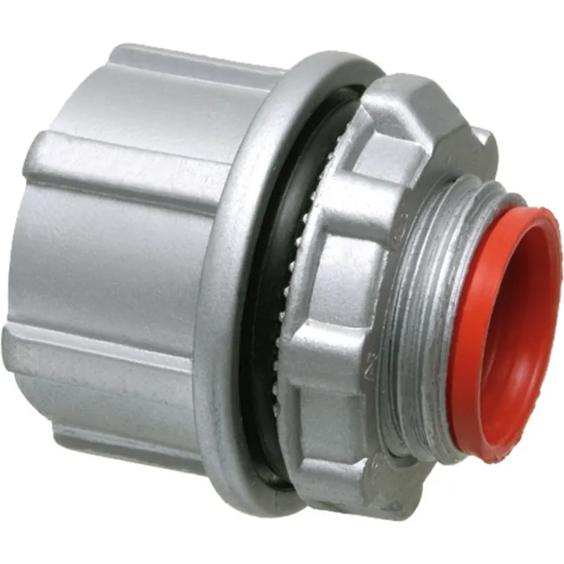 New Release Conduit Hub, 1/2", Insulated, Watertight, Zinc Die Cast
