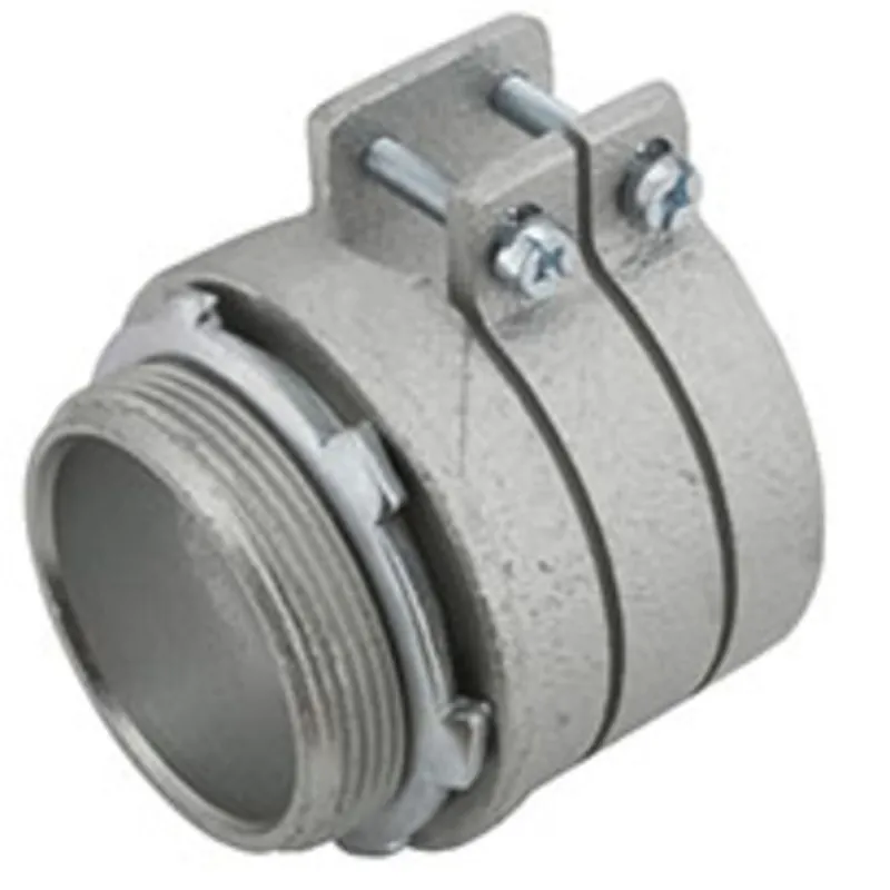Flex Connector, 3-1/2", Type: Squeeze, Malleable Iron Direct From Factory