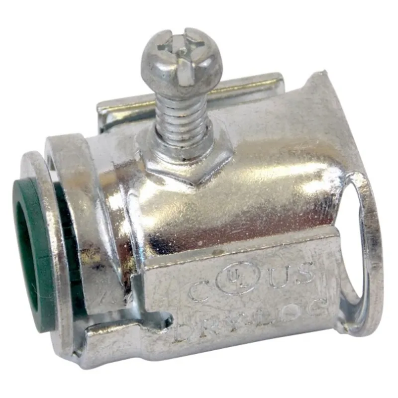 Top Pick MC/AC/FM Cable Connector, Duplex, Screw Clamp, 1/2"