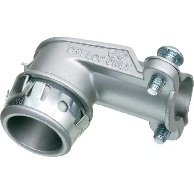 MC/AC/Flex Connector, 90°, 3/8", Insulated, Zinc Die Cast Buy Direct