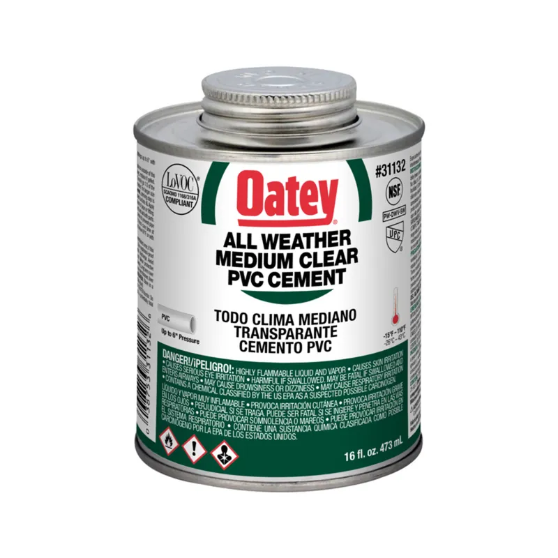 PVC Cement, All Weather, Fast-Dry, 1 Pint Limited Time